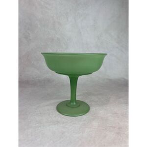 Vintage Antique EAPG Green Glass Dish Lancaster Glass Co 1920s